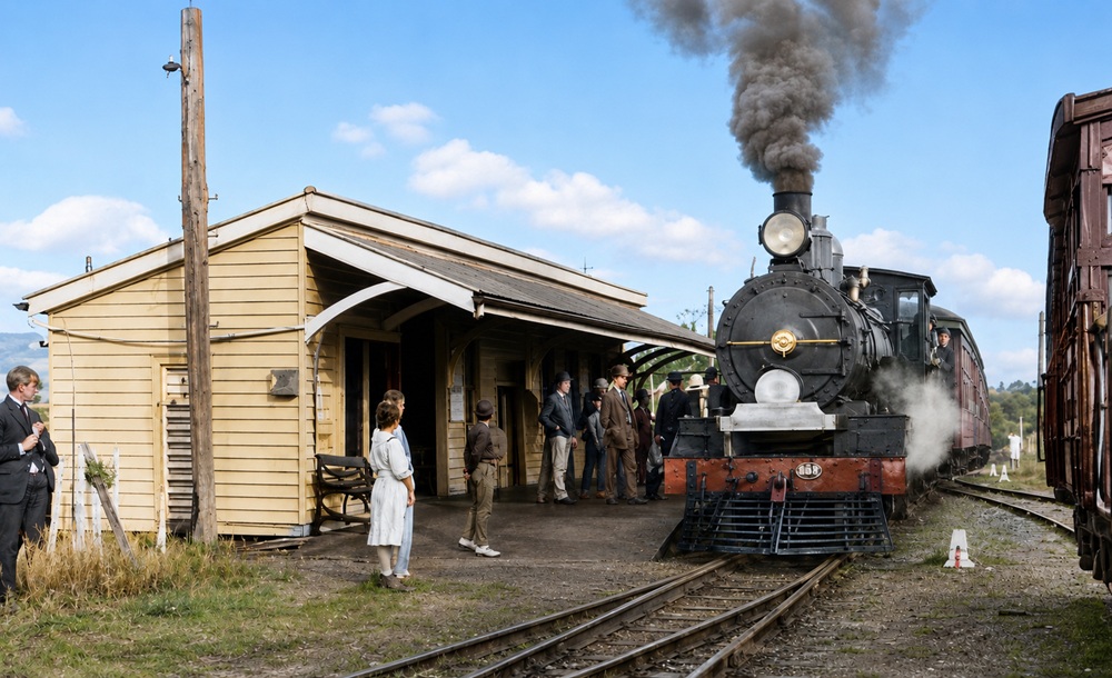 Boonah railway station unknown year boonah-station-colourised