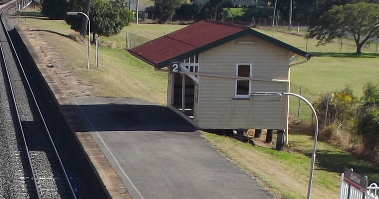 (possible) Kalbar railway station building (as platform 2 at Gatton) - 2013 kalbar-railway-station-2013