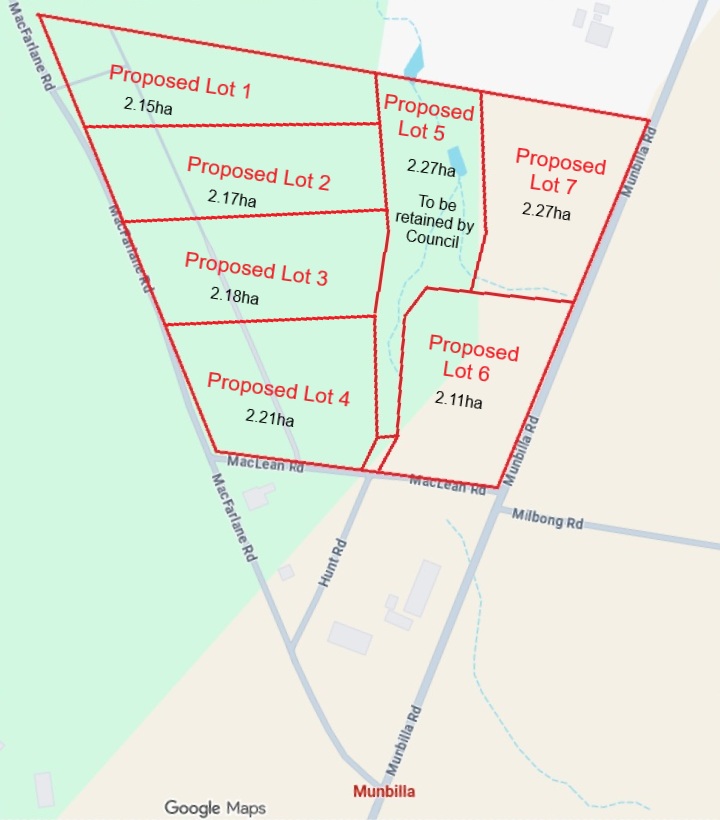 proposed Munbilla township plan 2026 map-munbilla-ral-26-048