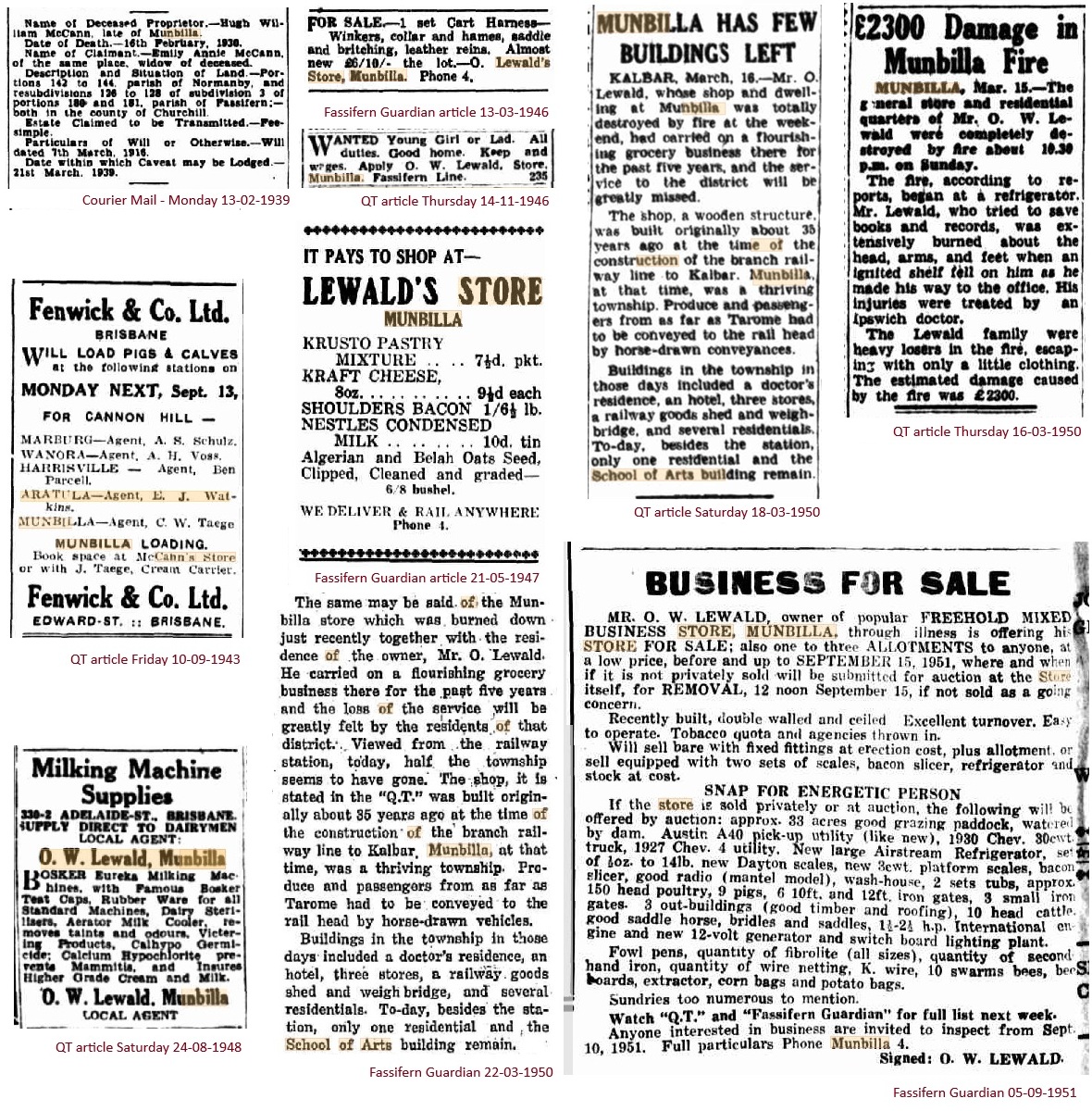 Newspaper articles 1939 - 1951 munbilla-general-store-news3