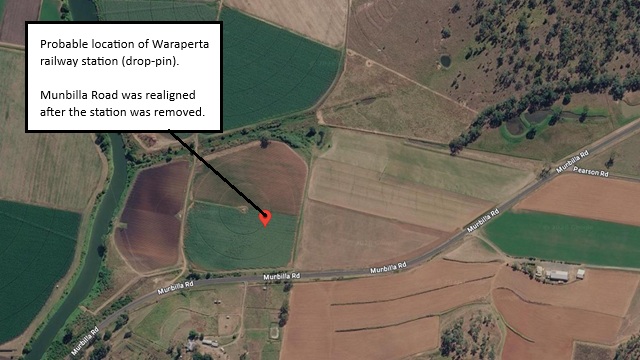Probable Waraperta railway station location waraperta-station-location